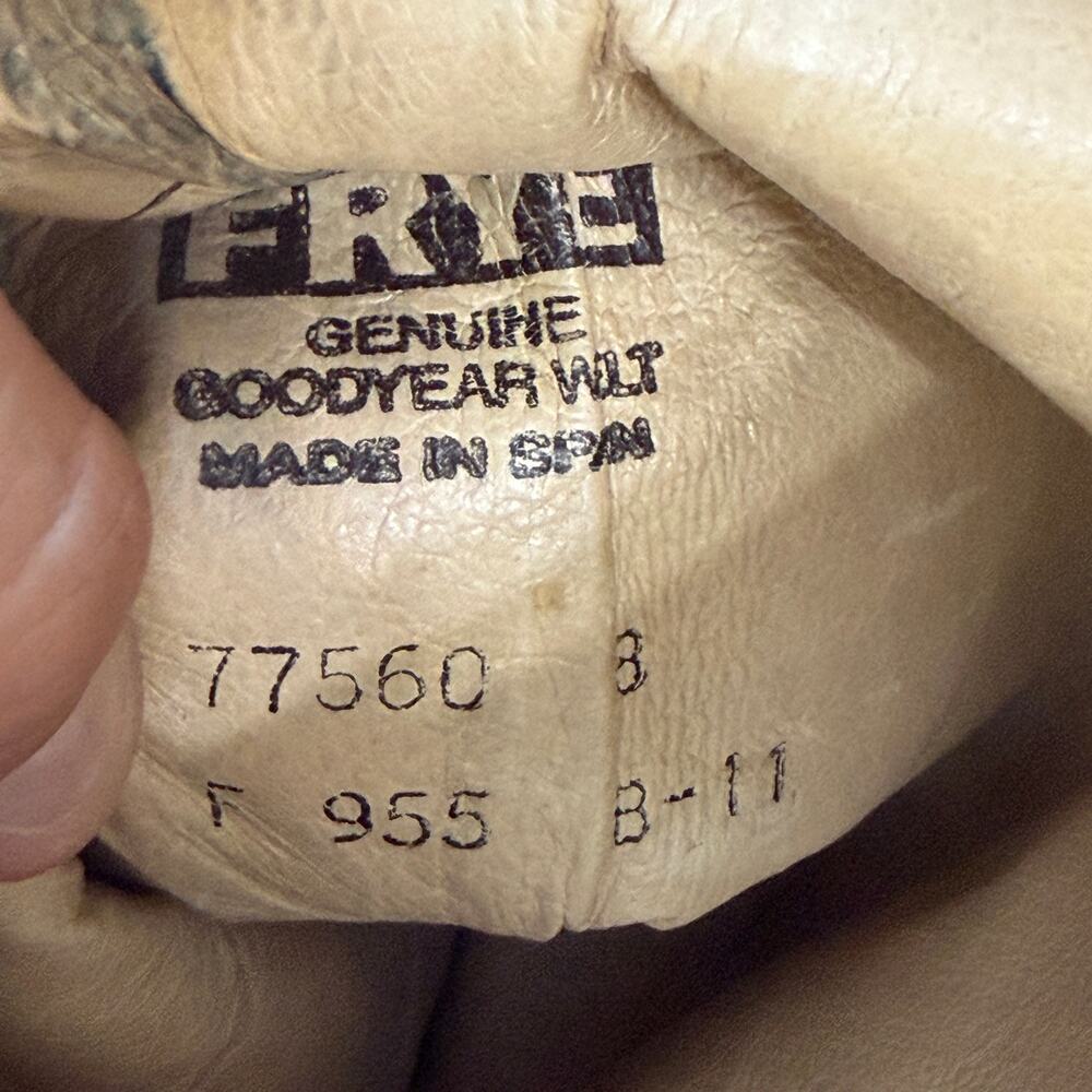 Frye Dorado Black Leather Tall Riding Boots Women's 8 Knee High Buckle 77560 - Picture 12 of 13